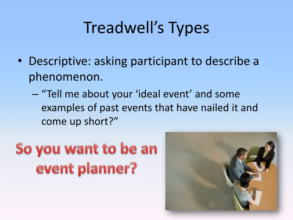 treadwell s types