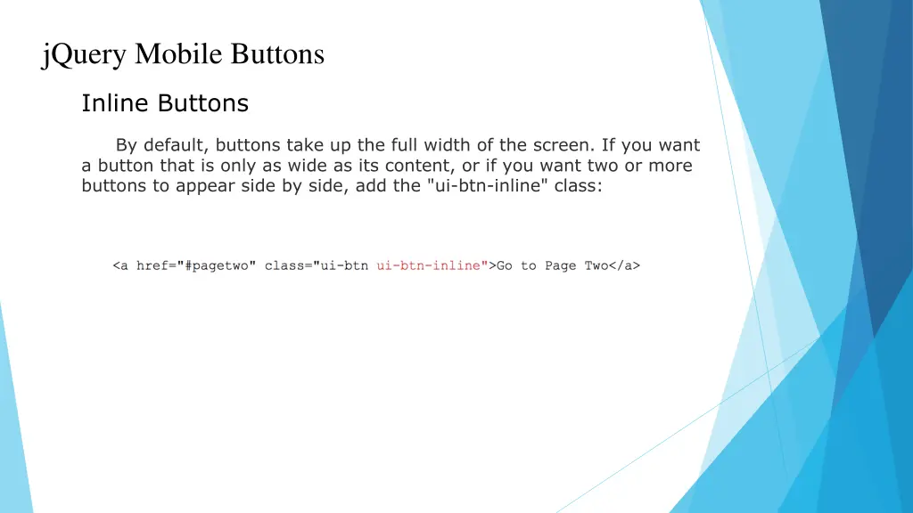jquery mobile buttons 1