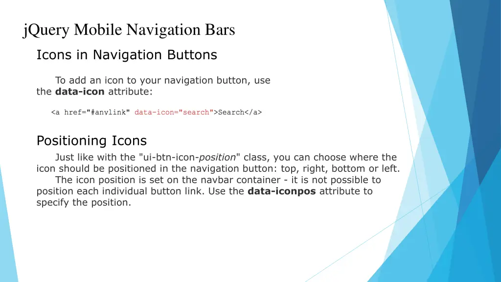 jquery mobile navigation bars 1