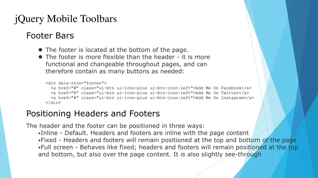 jquery mobile toolbars 1