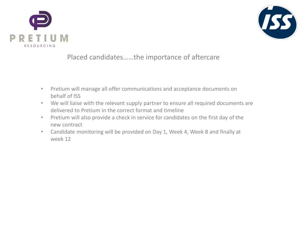 placed candidates the importance of aftercare