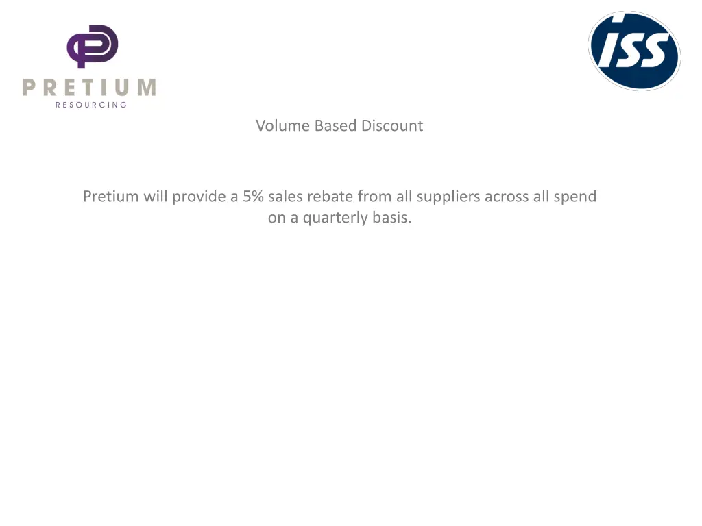 volume based discount