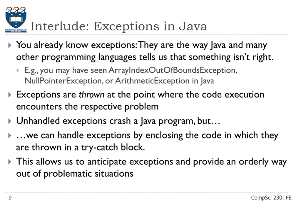 interlude exceptions in java