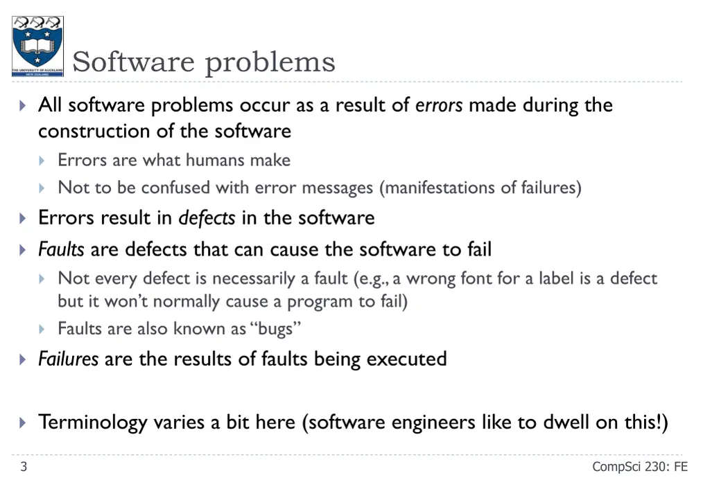 software problems