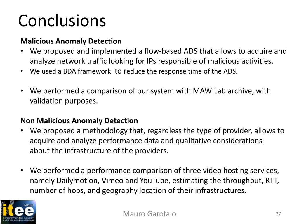 conclusions