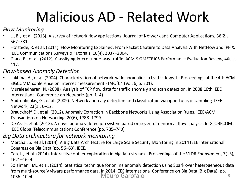 malicious ad related work flow monitoring