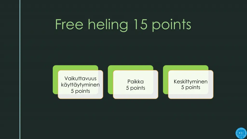 free heling 15 points