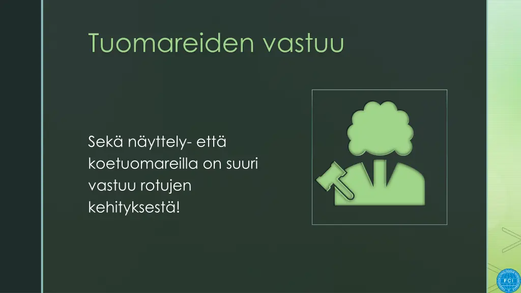 tuomareiden vastuu