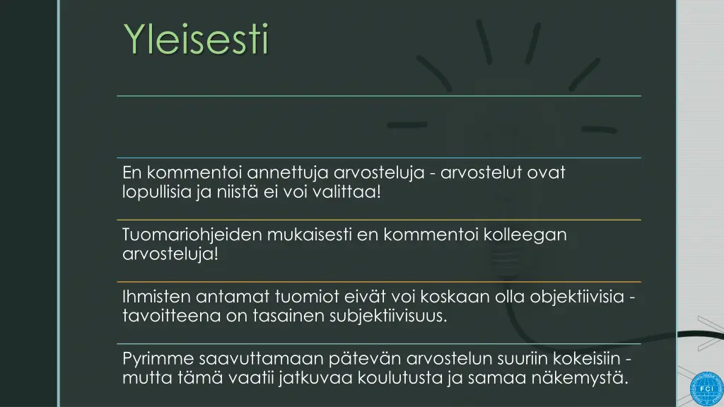 yleisesti