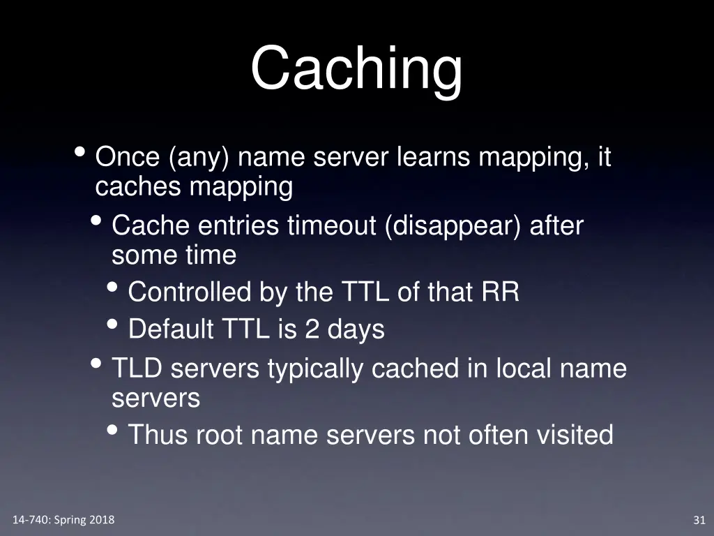 caching