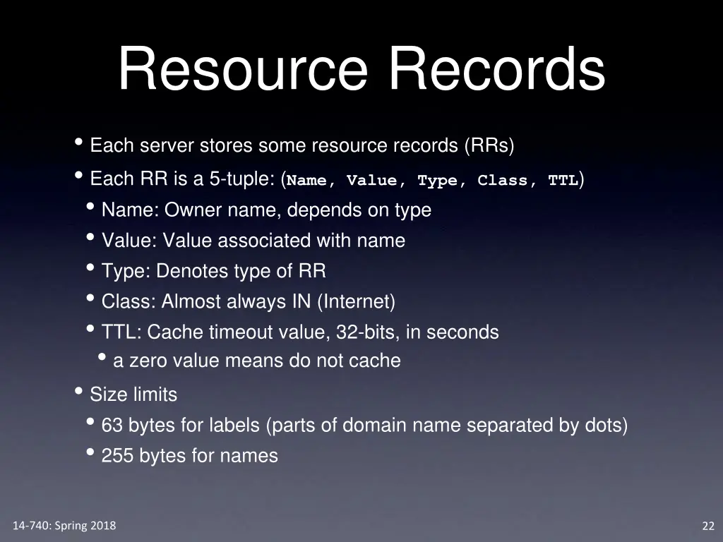 resource records