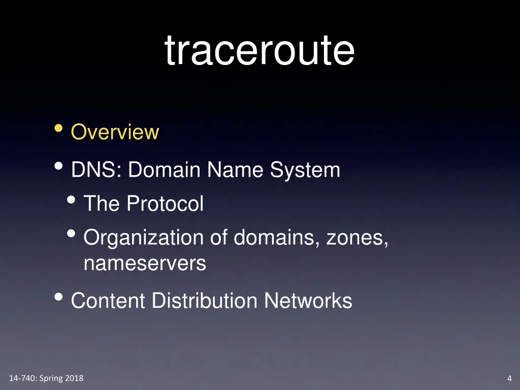 traceroute