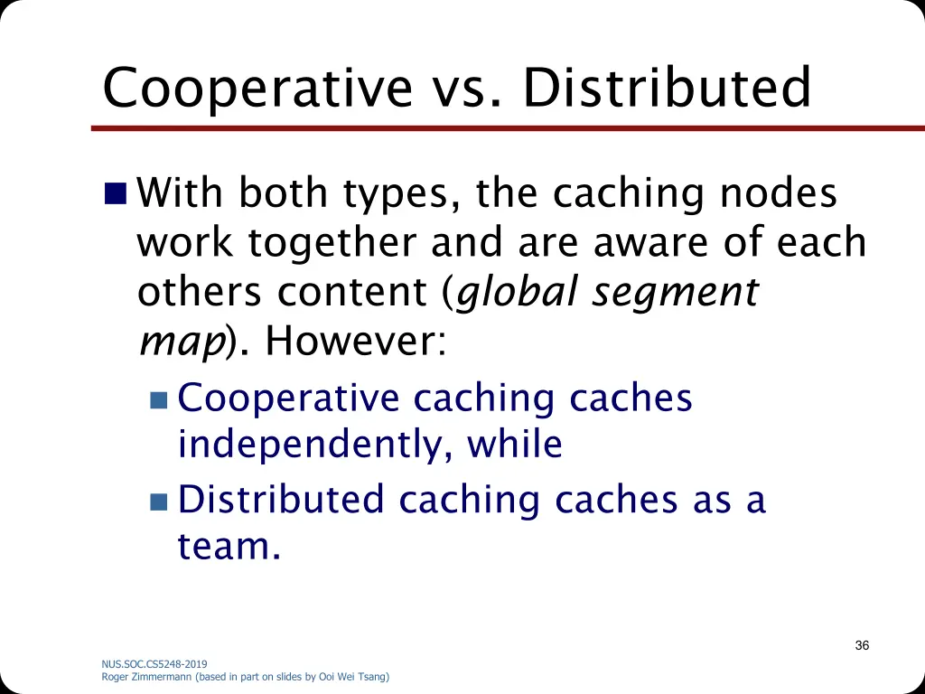 cooperative vs distributed