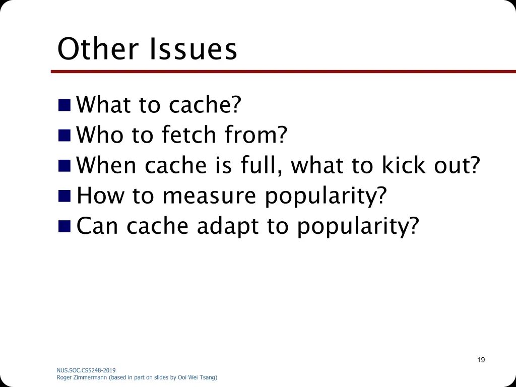 other issues