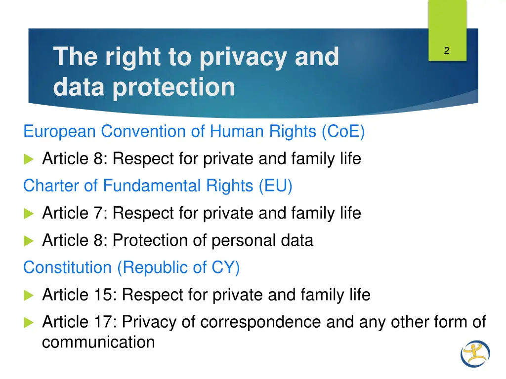 the right to privacy and data protection