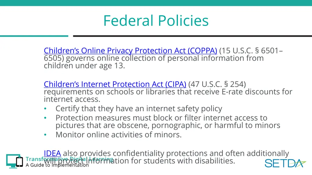 federal policies 1