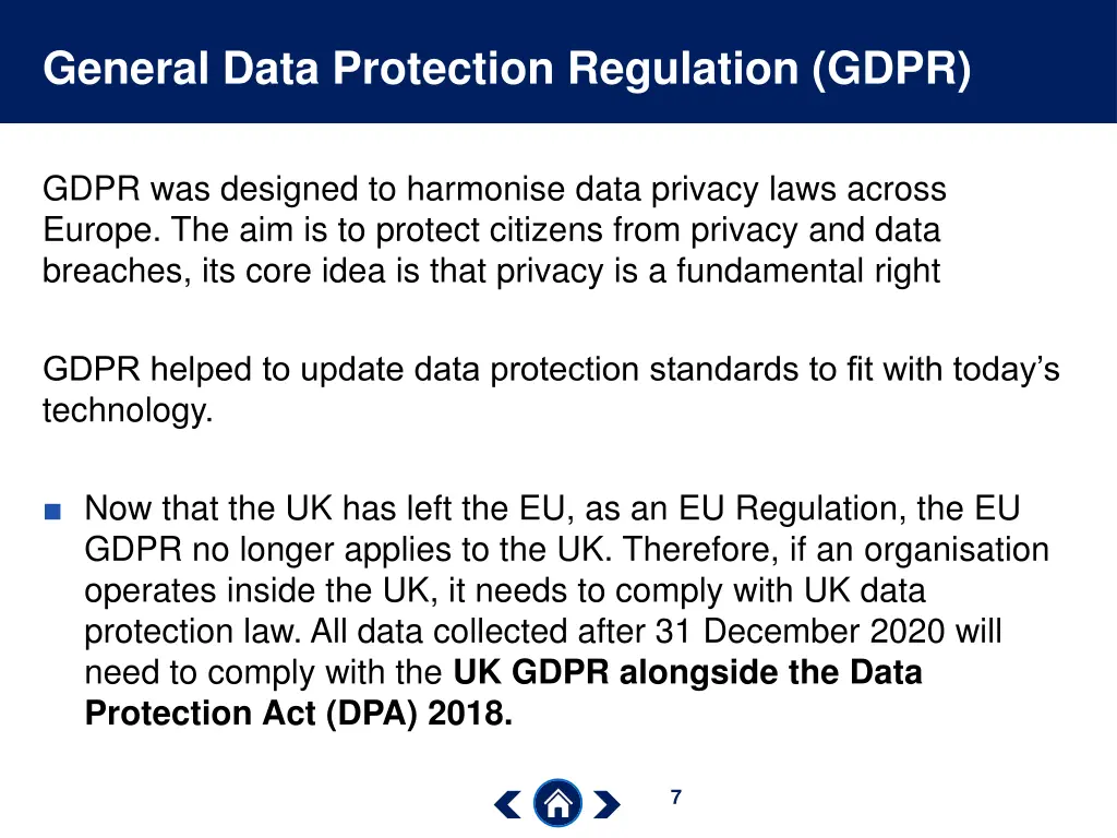 general data protection regulation gdpr