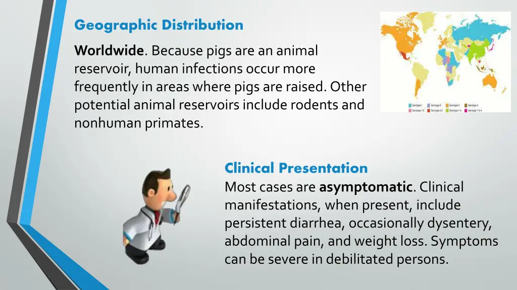 geographic distribution