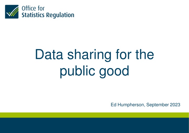 data sharing for the public good