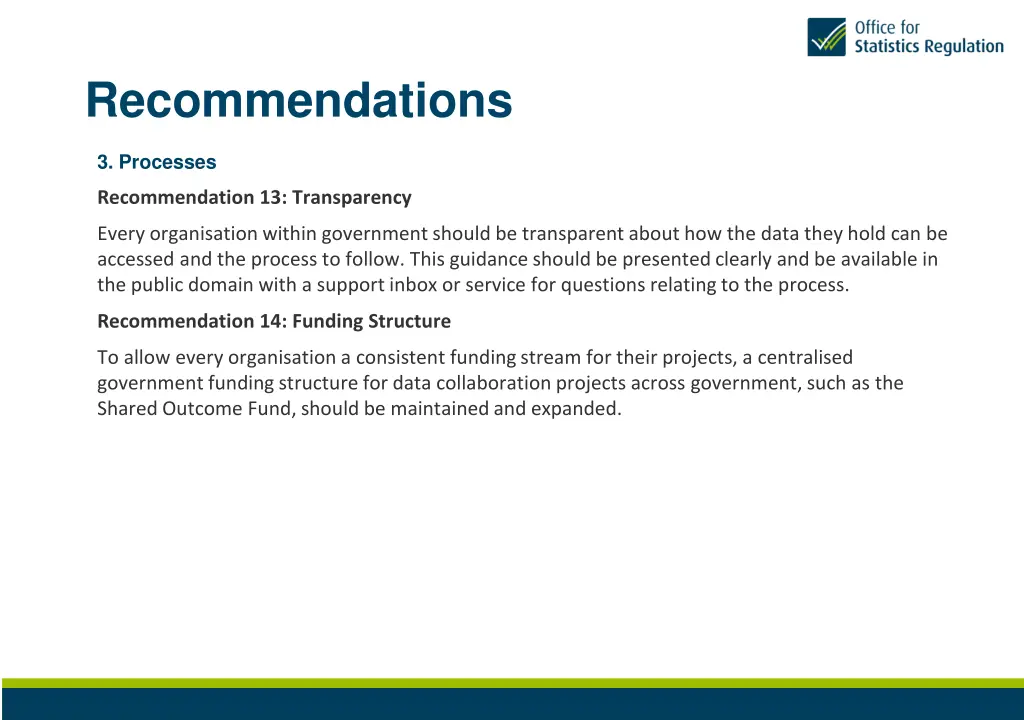 recommendations 6