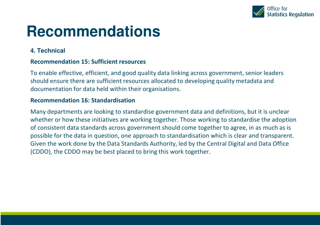 recommendations 7