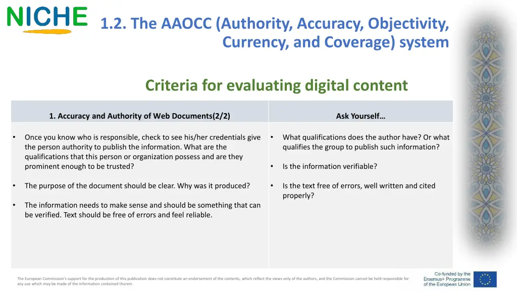 1 2 the aaocc authority accuracy objectivity 1