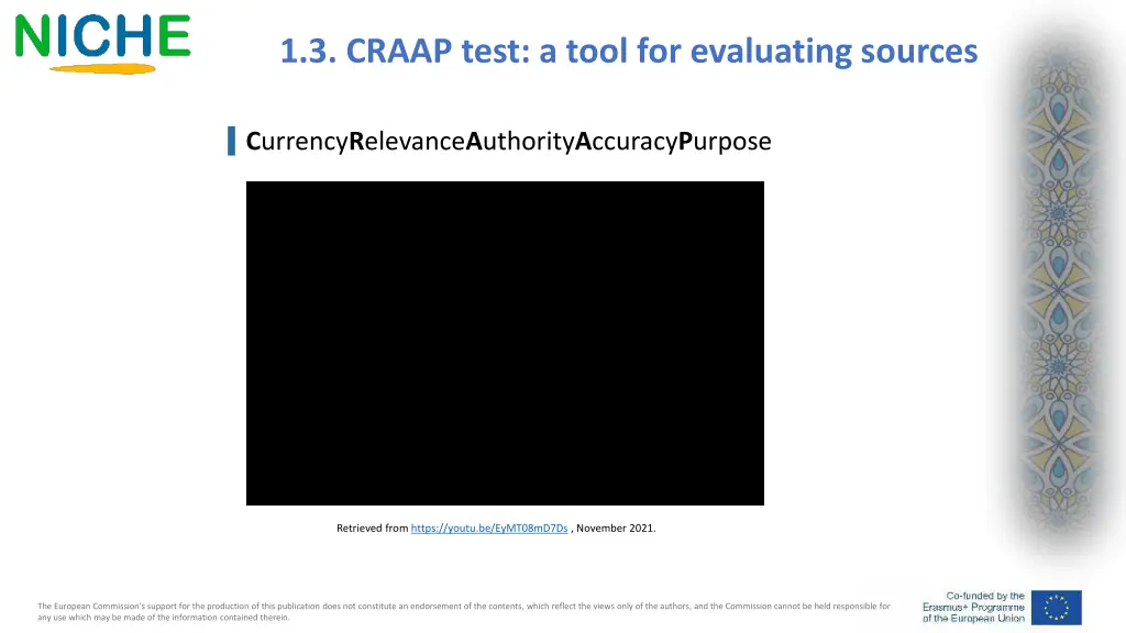 1 3 craap test a tool for evaluating sources