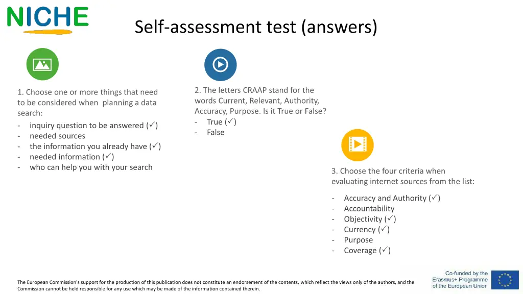 self assessment test answers