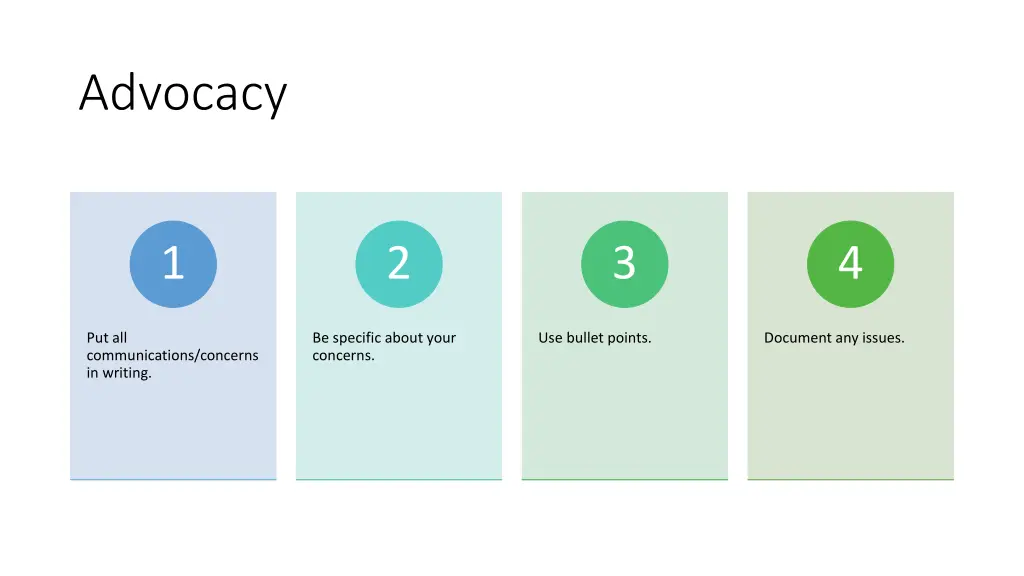 advocacy
