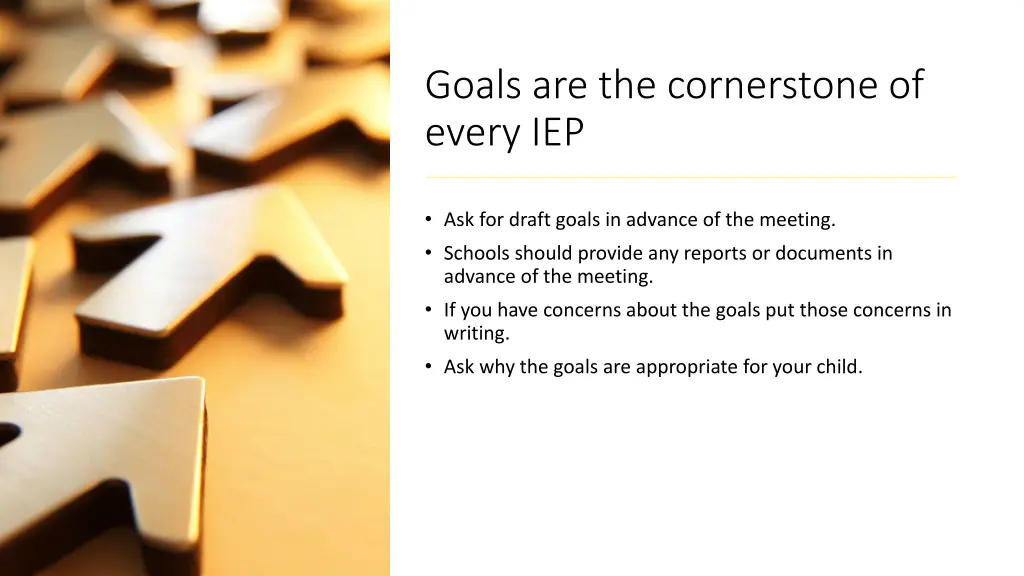 goals are the cornerstone of every iep