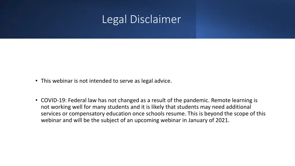 legal disclaimer