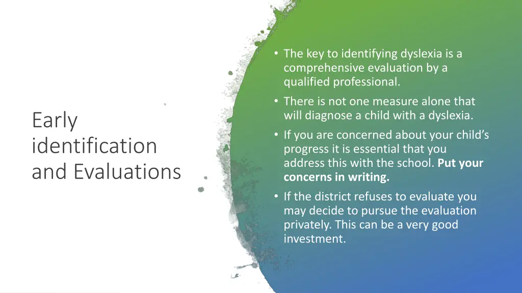 the key to identifying dyslexia