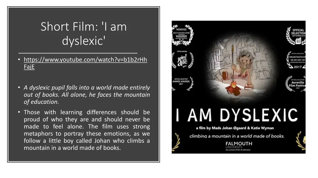 short film i am dyslexic