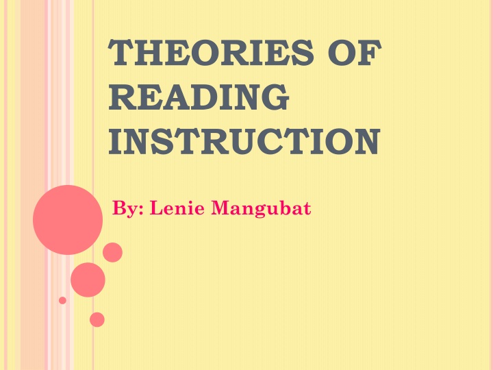 theories of reading instruction