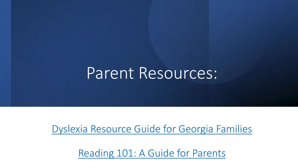 parent resources