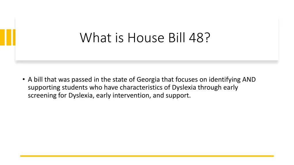what is house bill 48