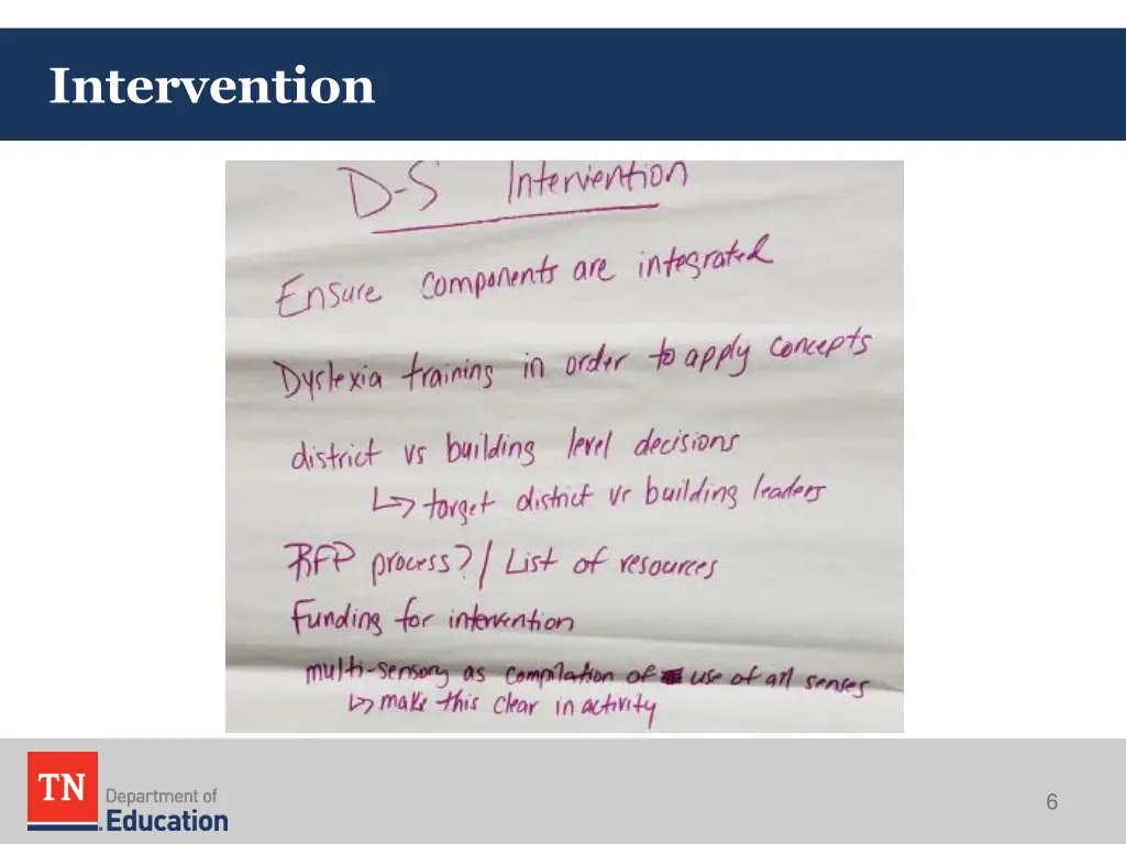 intervention