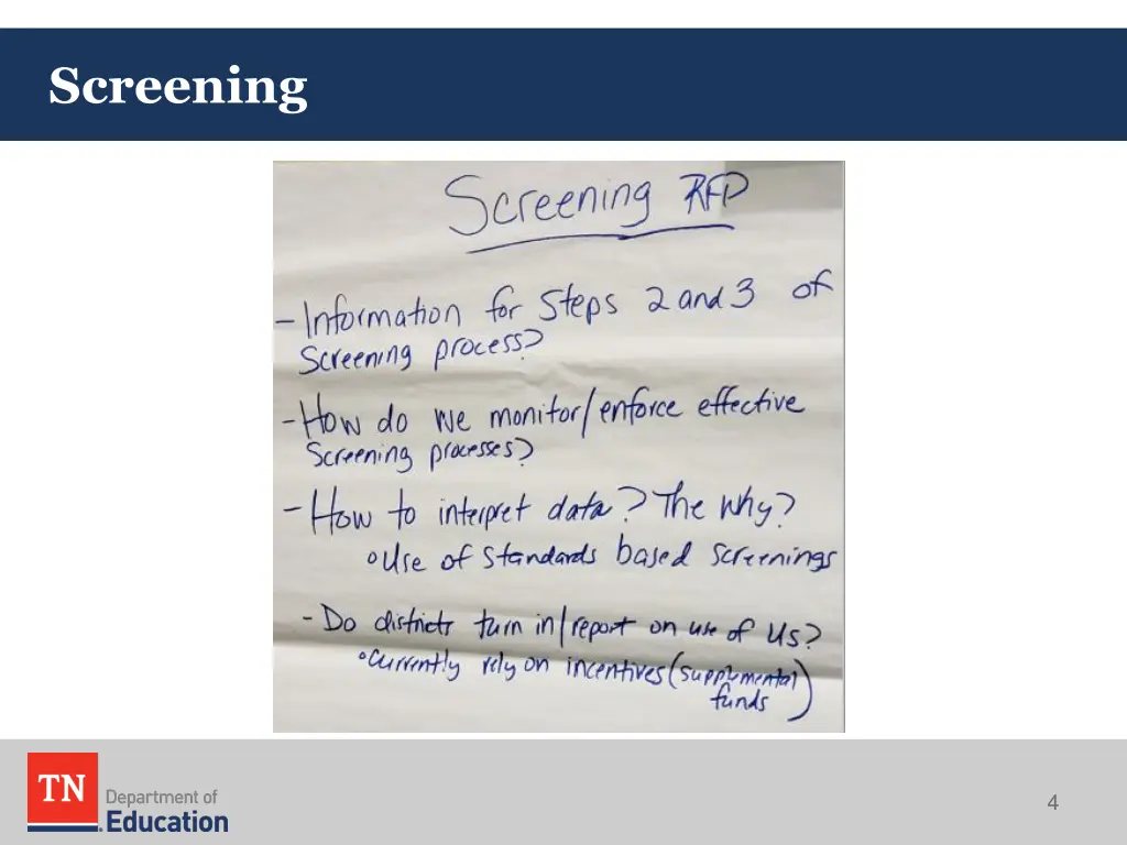 screening