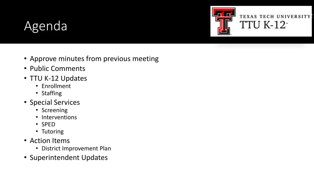 agenda