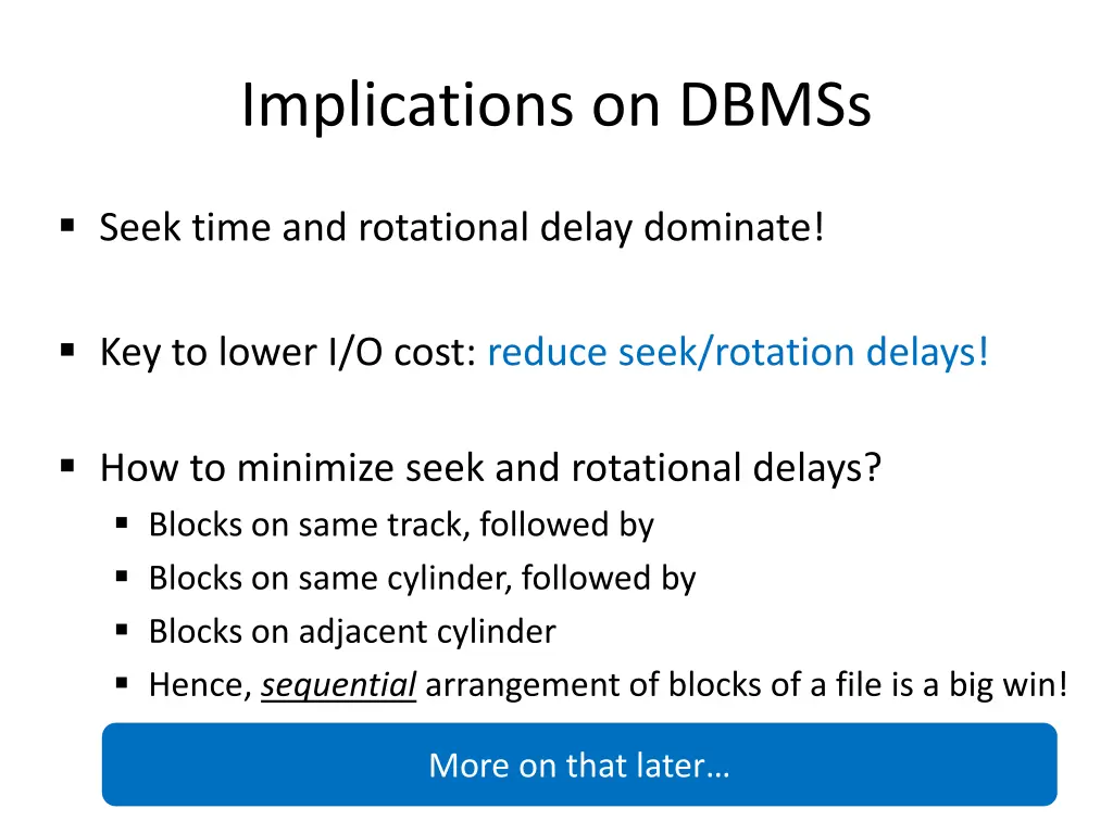 implications on dbmss