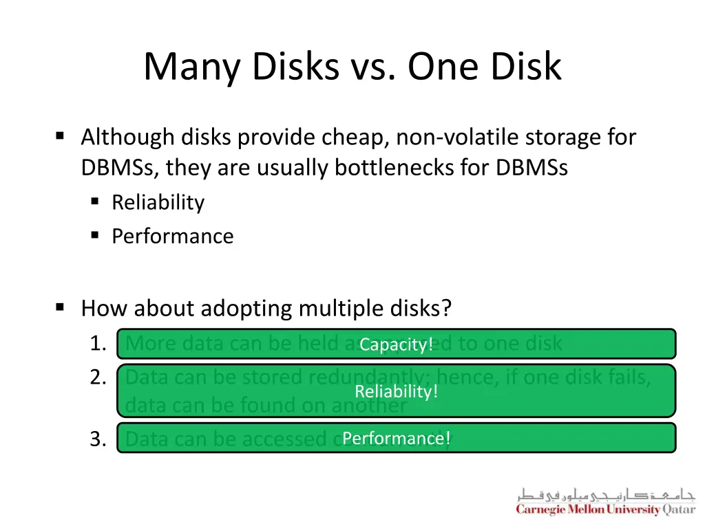 many disks vs one disk 1