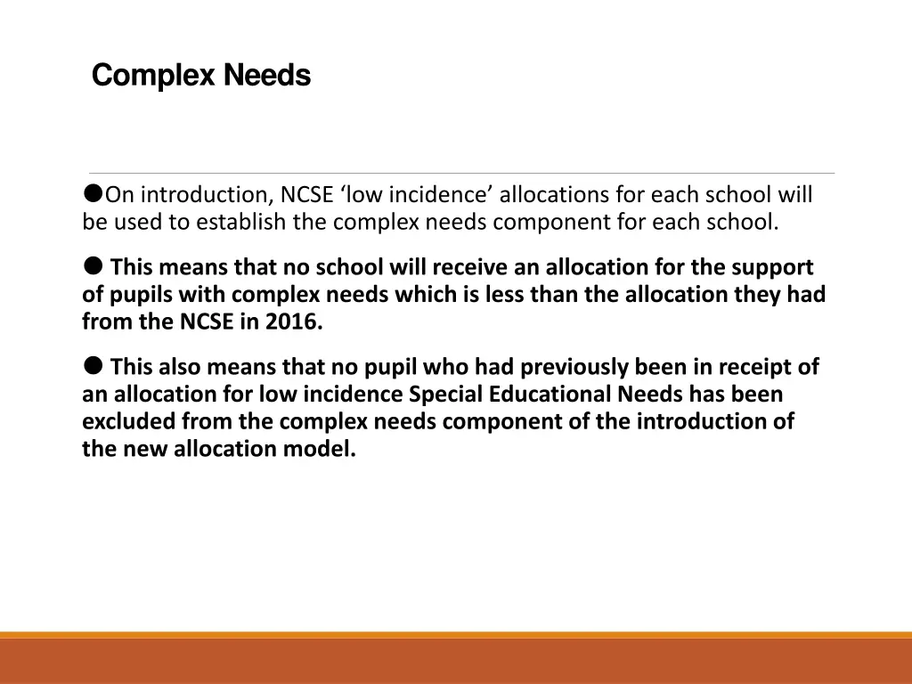 complex needs