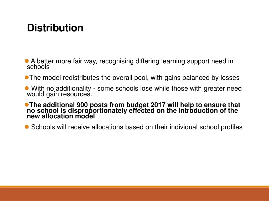 distribution