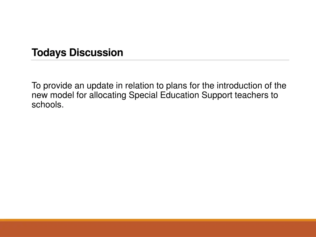 todays discussion