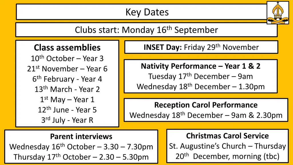 key dates