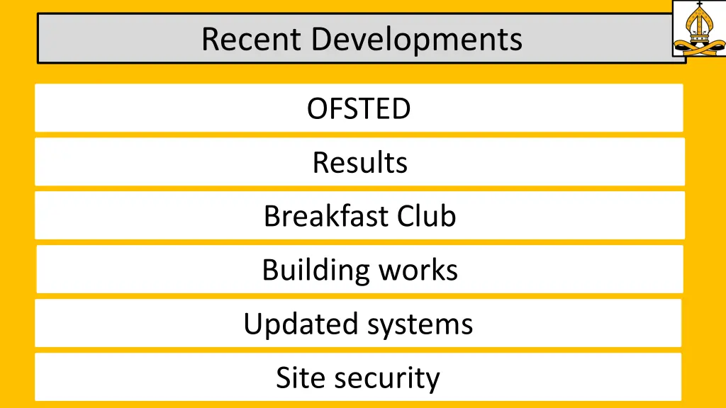 recent developments