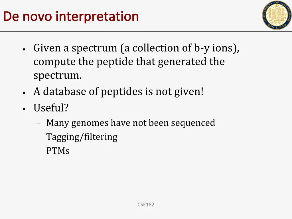 de novo interpretation