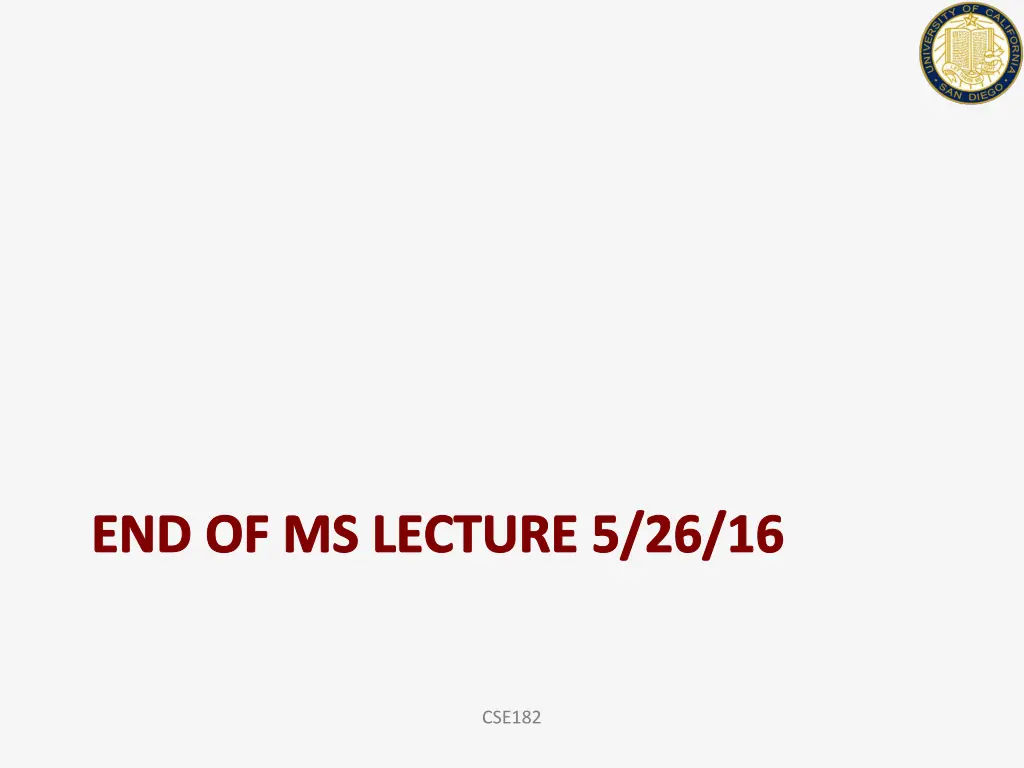 end of ms lecture 5 26 16