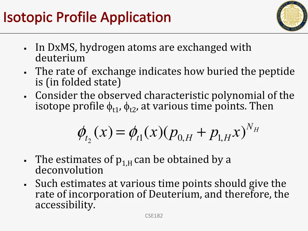 isotopic profile application