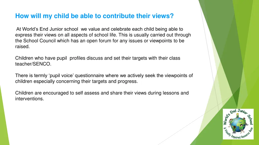 how will my child be able to contribute their